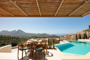 New Seaview villa Serenity with Heated Pool and BBQ in South Crete
